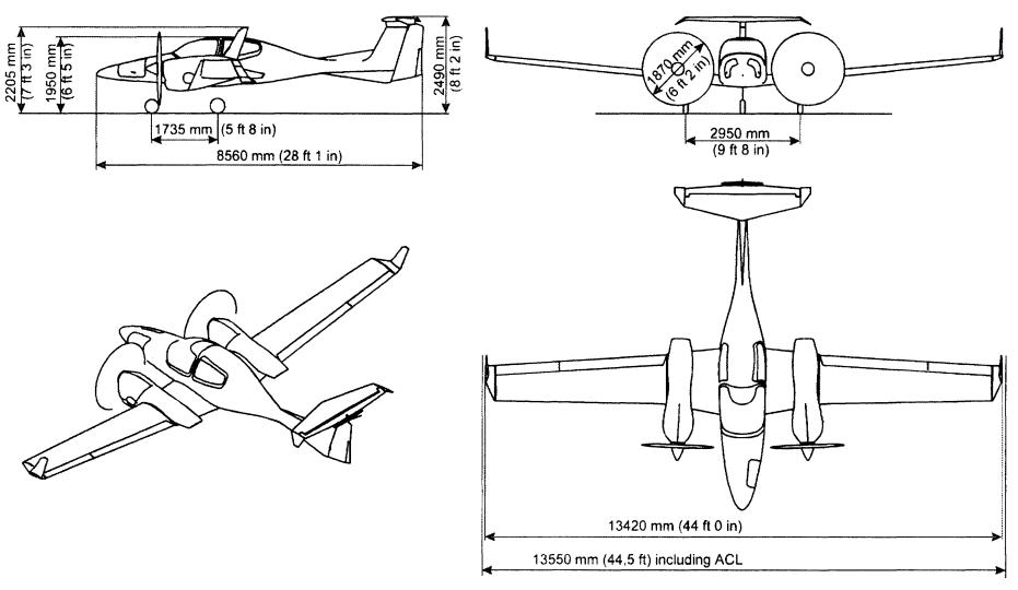 Diamond DA-42 shema